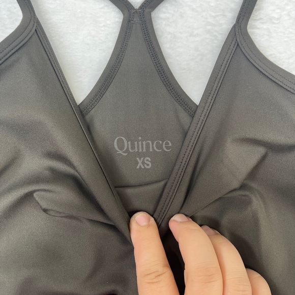 Quince Ultra-Form Active Dress Olive Green Racerback XS Pickleball Outdoors EUC - Picture 11 of 12